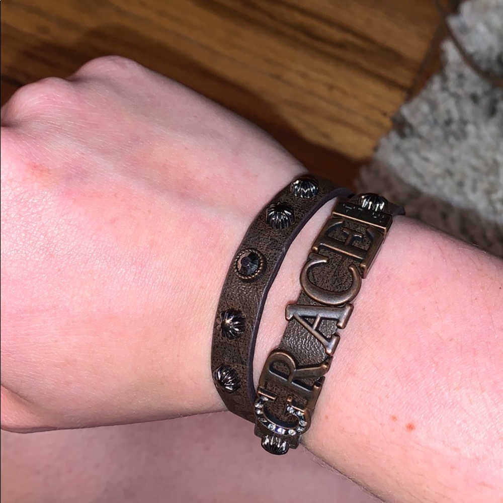 leather grace bracelet